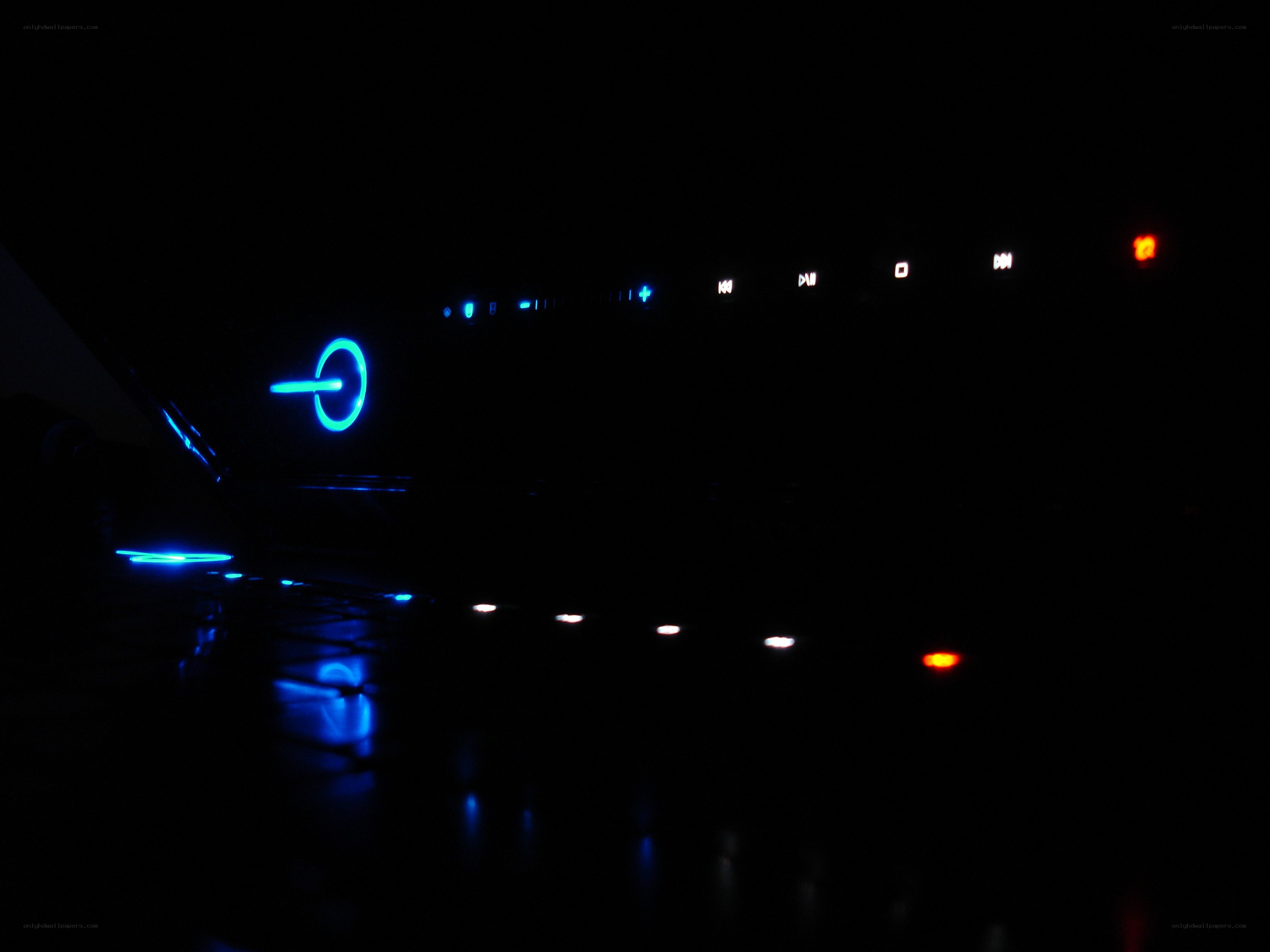 car dashboard at night
