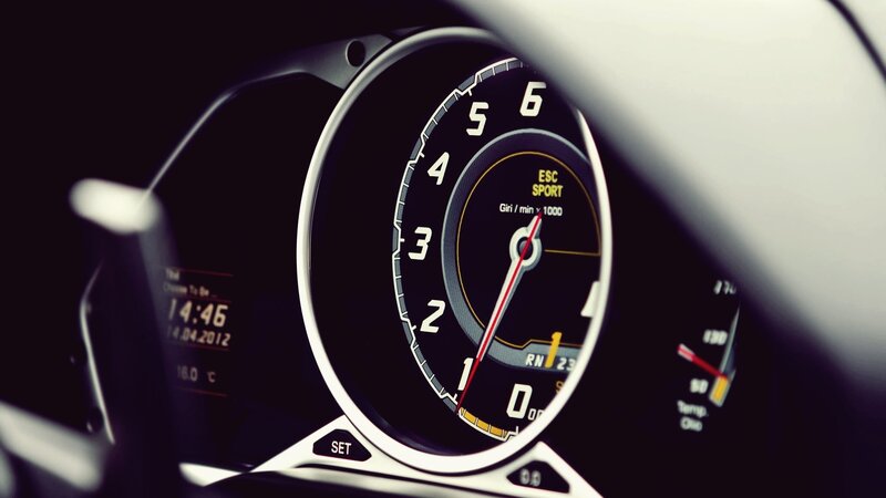 Car Dashboard — Black, Dramatic, Photograph, Digital Display