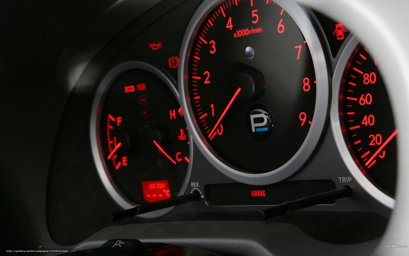 Car Dashboard — Black, Neutral, Photograph, Gauges, Warning Lights