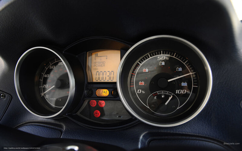 Car Dashboard — Black, Neutral, Photograph, Speedometer, Fuel Gauge