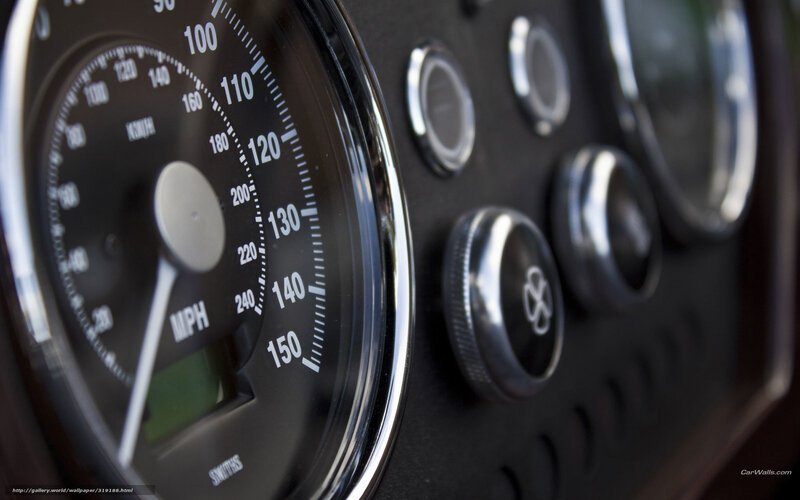Car Dashboard — Black, Neutral, Photograph, Speedometer, Knobs
