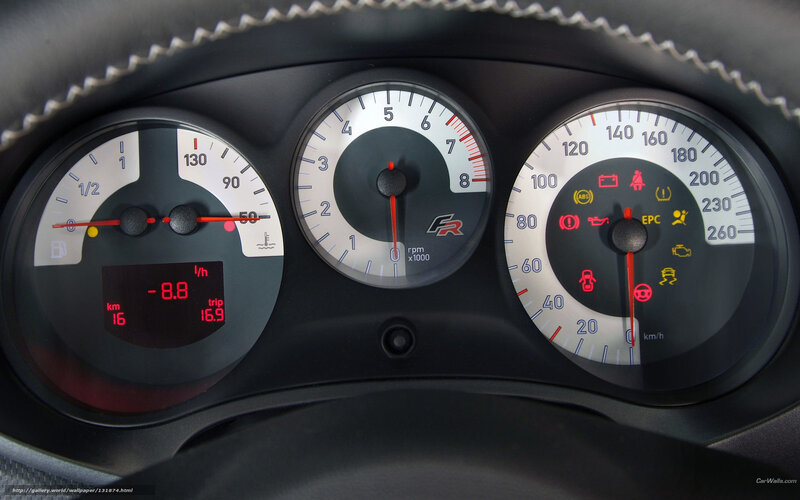 Car Dashboard — Black, Neutral, Photograph, Speedometer