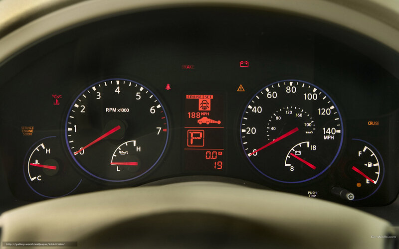 Car Dashboard — Black, Neutral, Photograph, Steering Wheel, Gauges