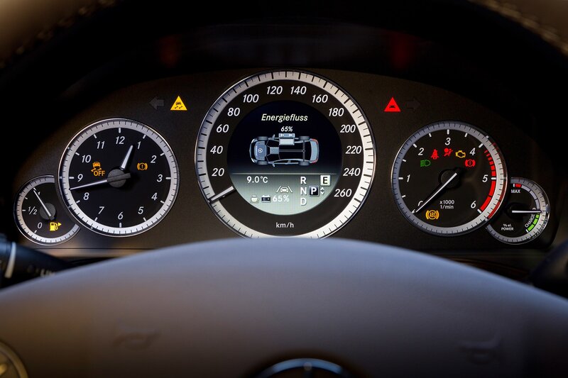 Car Dashboard — Black, Neutral, Photograph, Steering Wheel, Gauges, Warning Lights