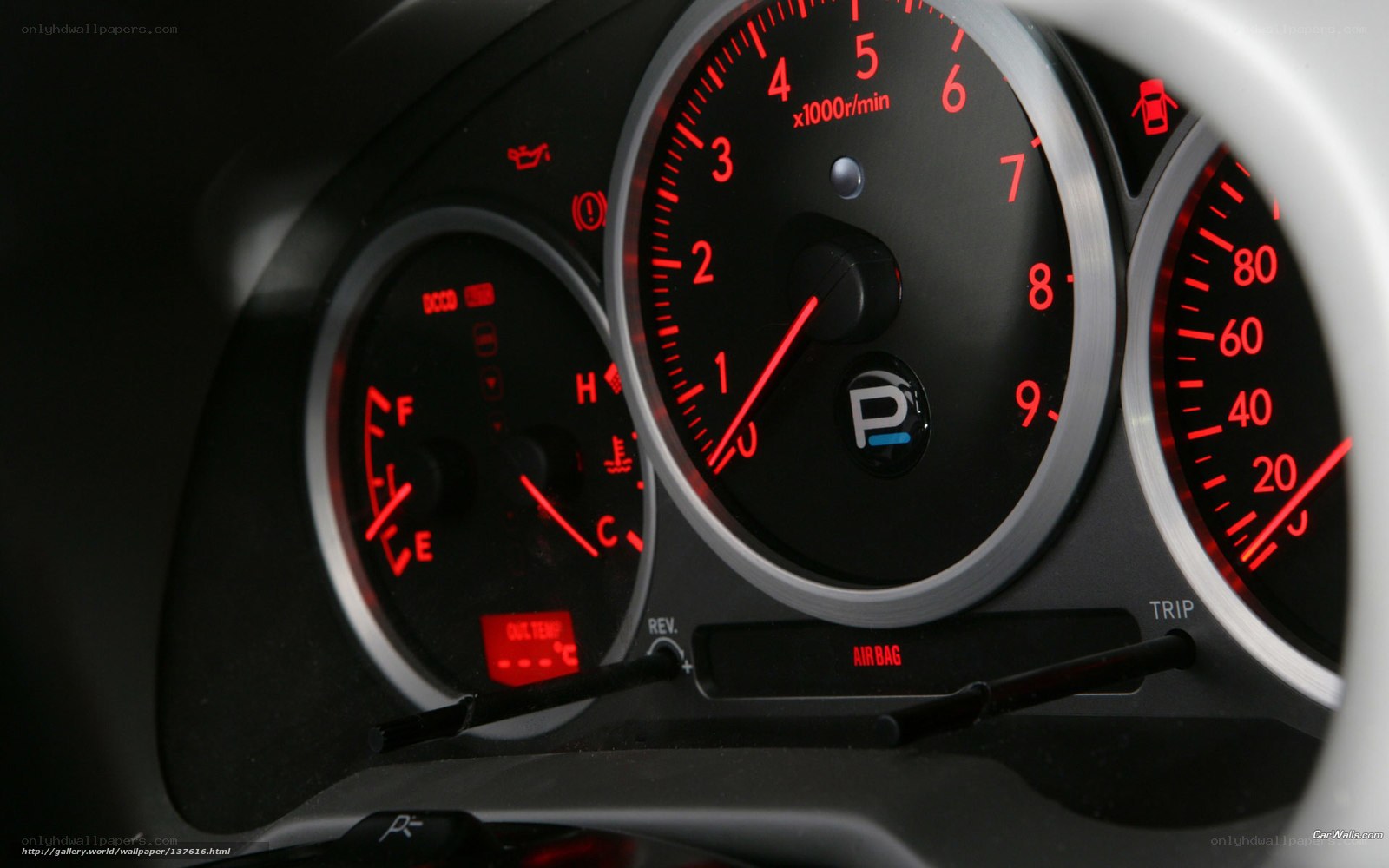 car dashboard close-up