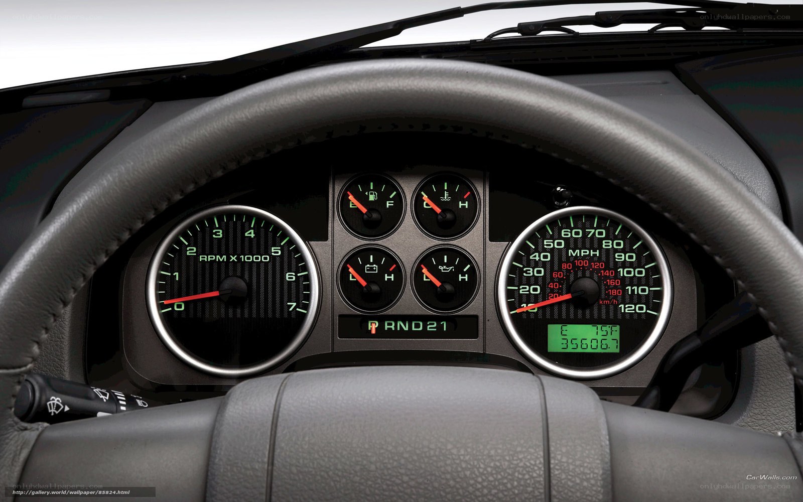 car dashboard close-up