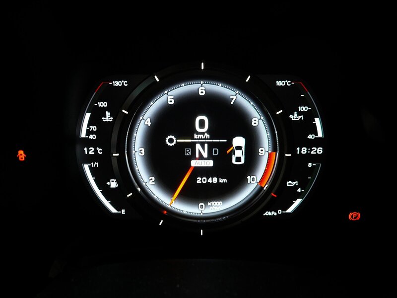 car dashboard display