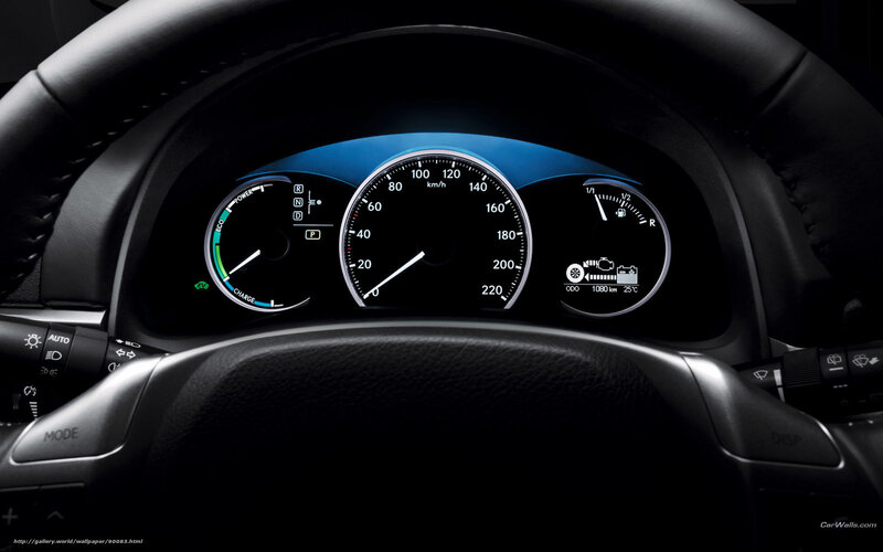Car Dashboard Display — Black, Dark