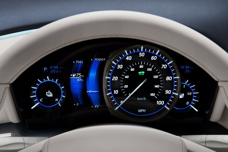 Car Dashboard Display — Black, Modern, Morning, Photograph
