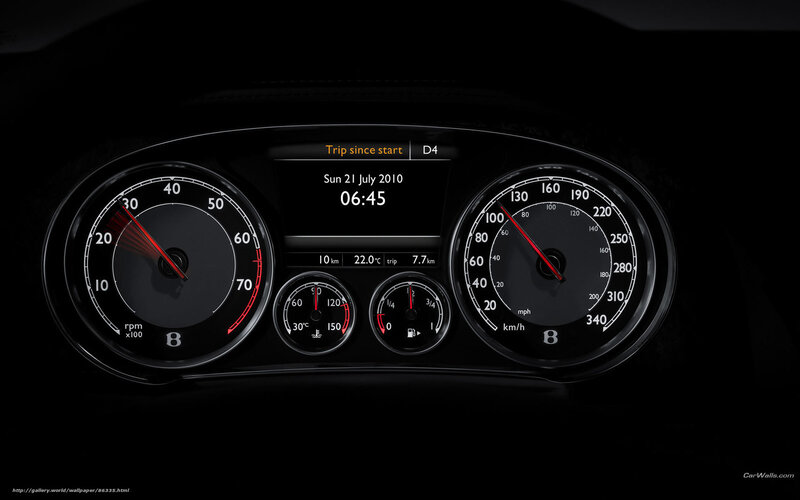 car dashboard display