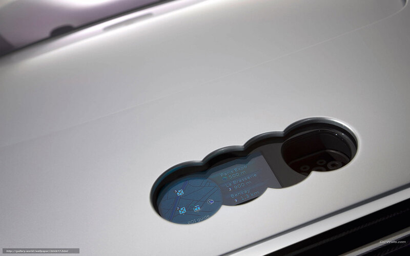 Car Dashboard Display — White
