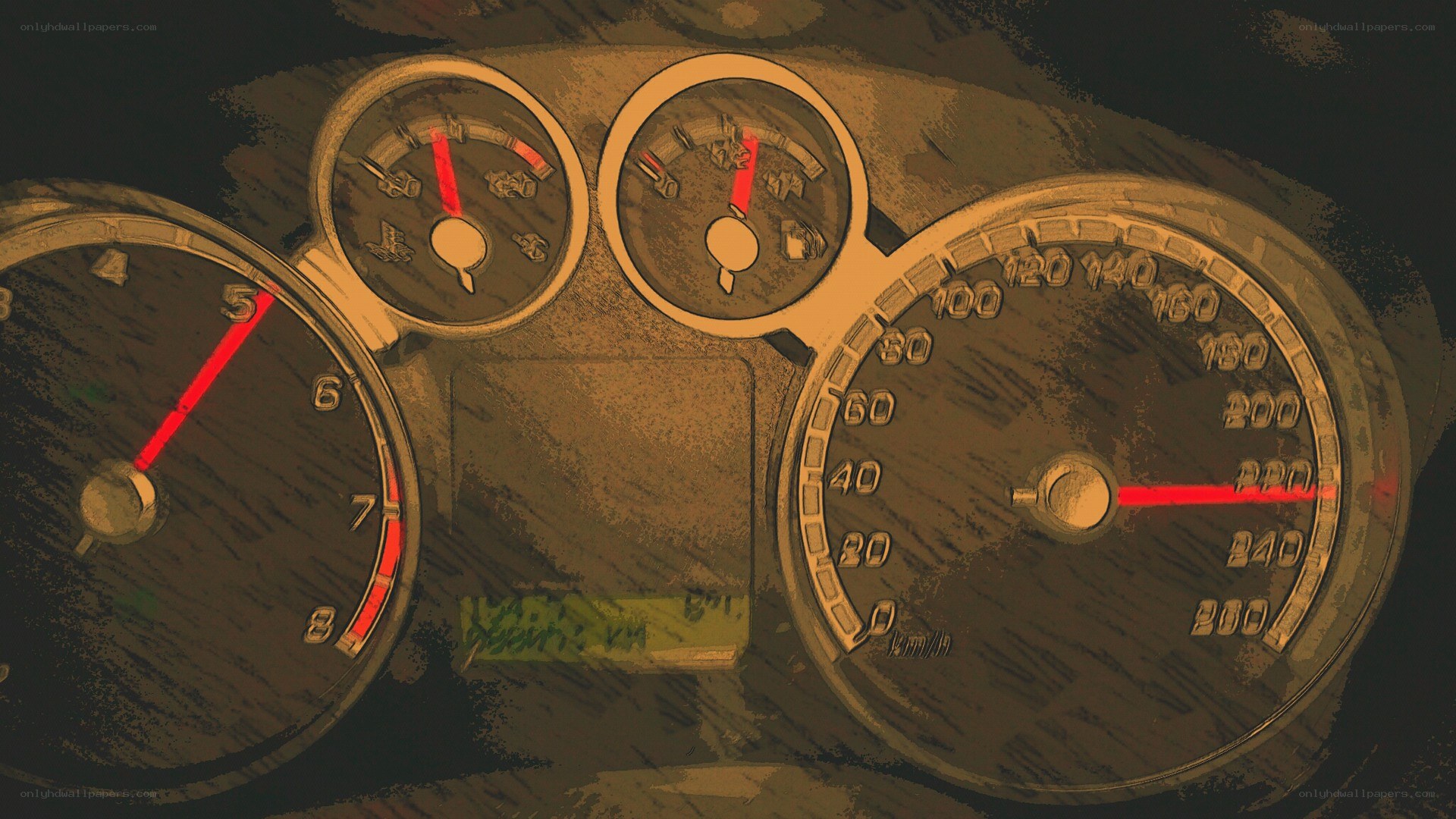 car dashboard gauges