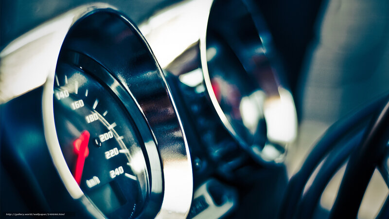 Car Dashboard Gauges — Black, Dramatic, Photograph, Speedometer, Steering Wheel