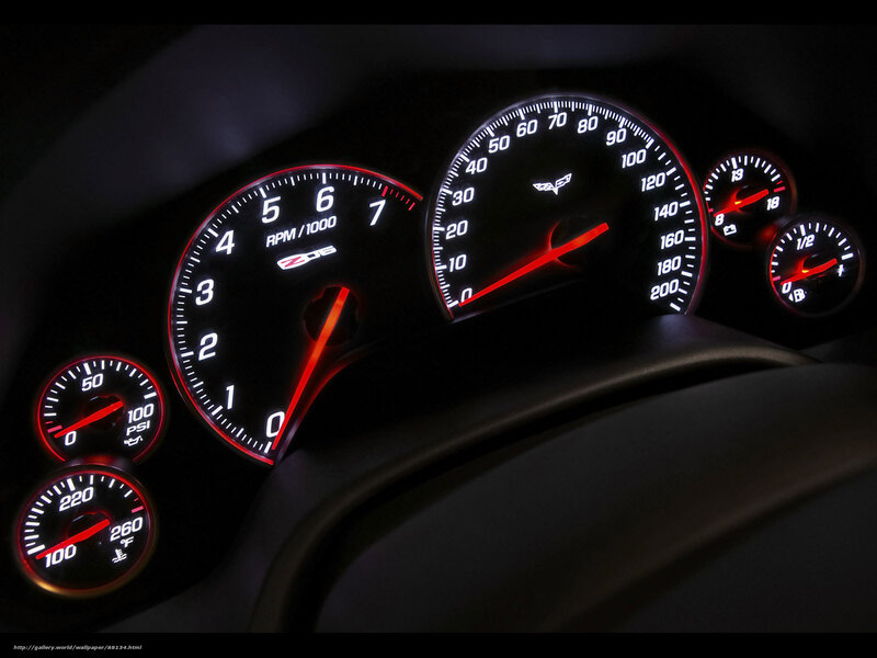 Car Dashboard Gauges — Black, Dramatic
