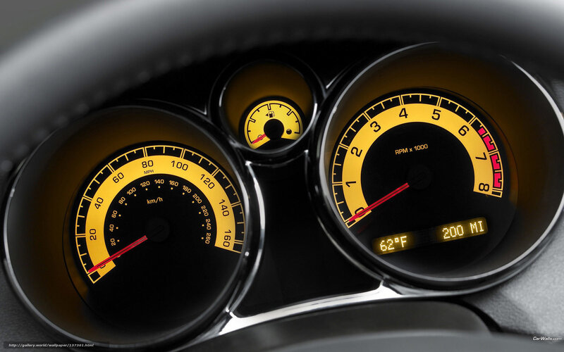 Car Dashboard Gauges — Black, Neutral