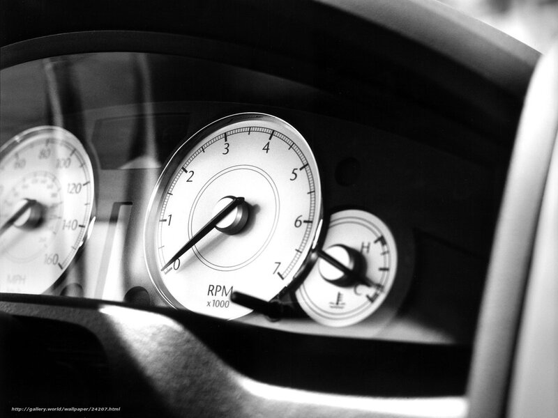 Car Dashboard Gauges — Black