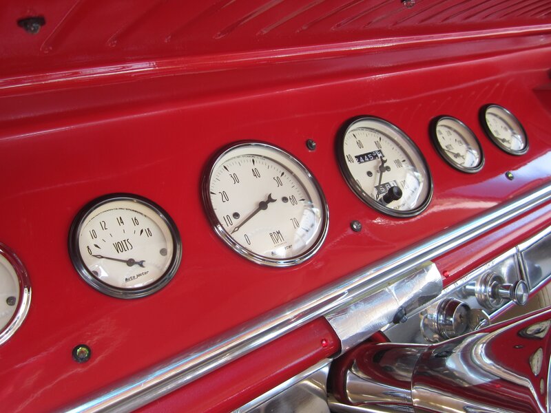 Car Dashboard Gauges — Red, Neutral
