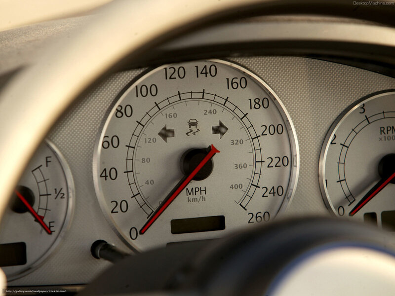Car Dashboard Gauges — Silver