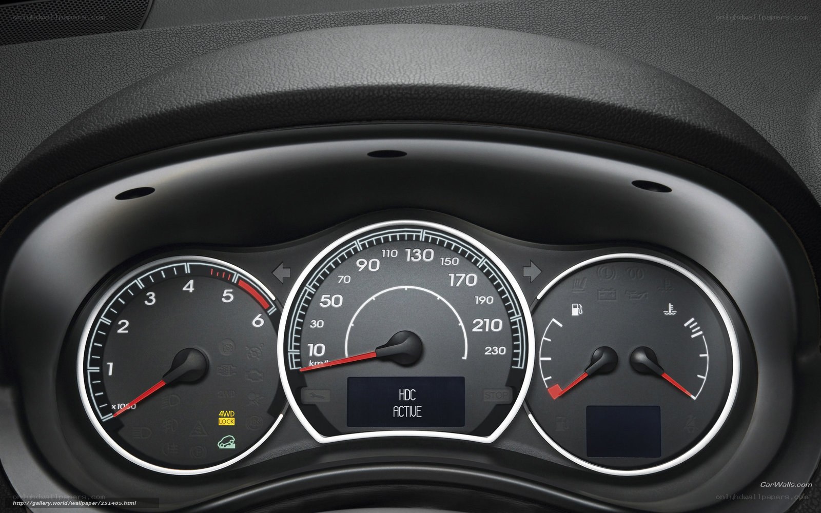 car dashboard instrument cluster