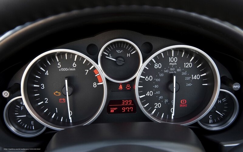 car dashboard instrument cluster