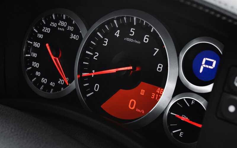 car dashboard instrument cluster