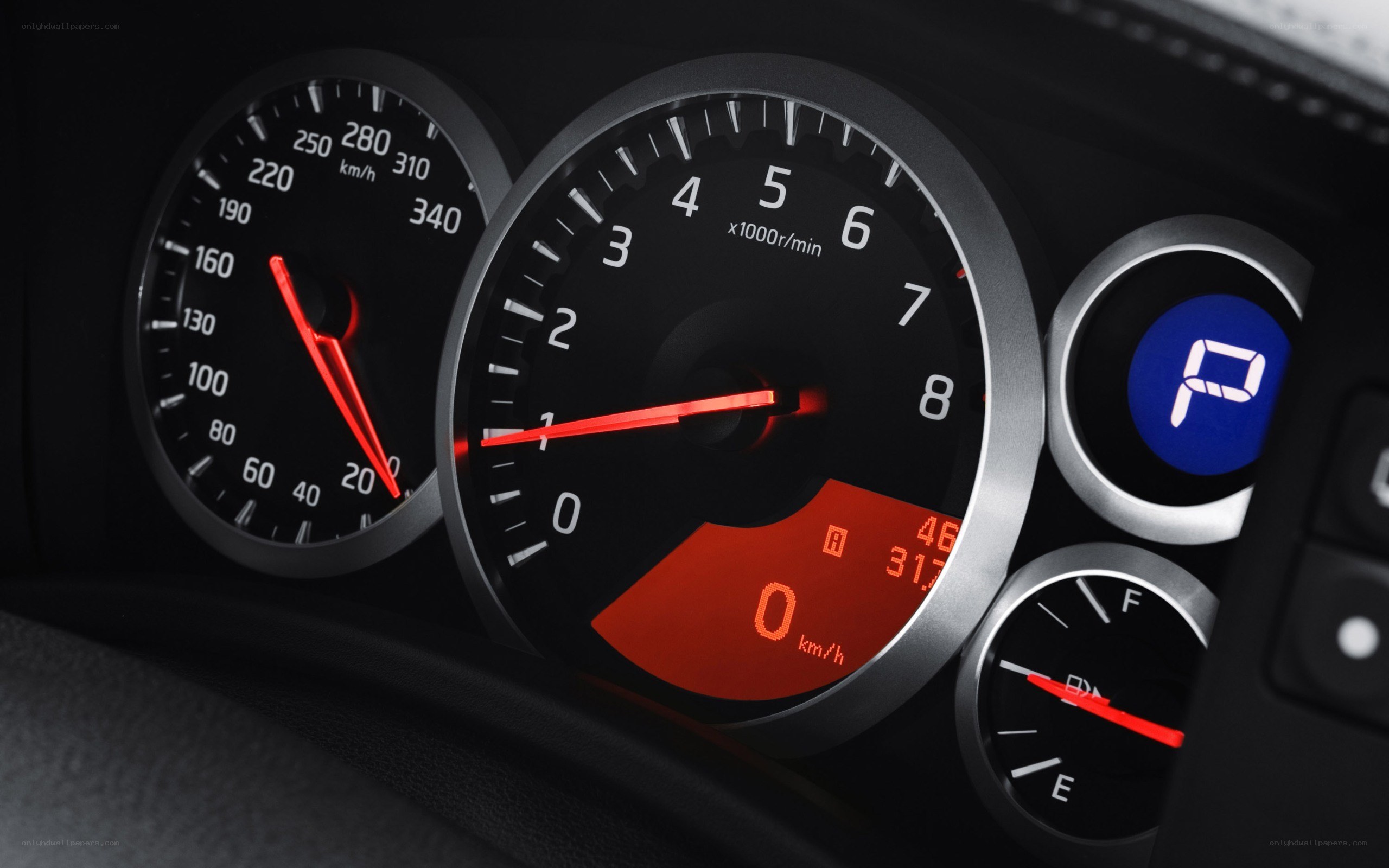 car dashboard instrument cluster