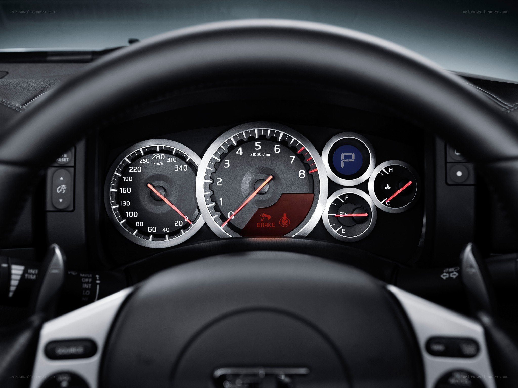 car dashboard instrument cluster