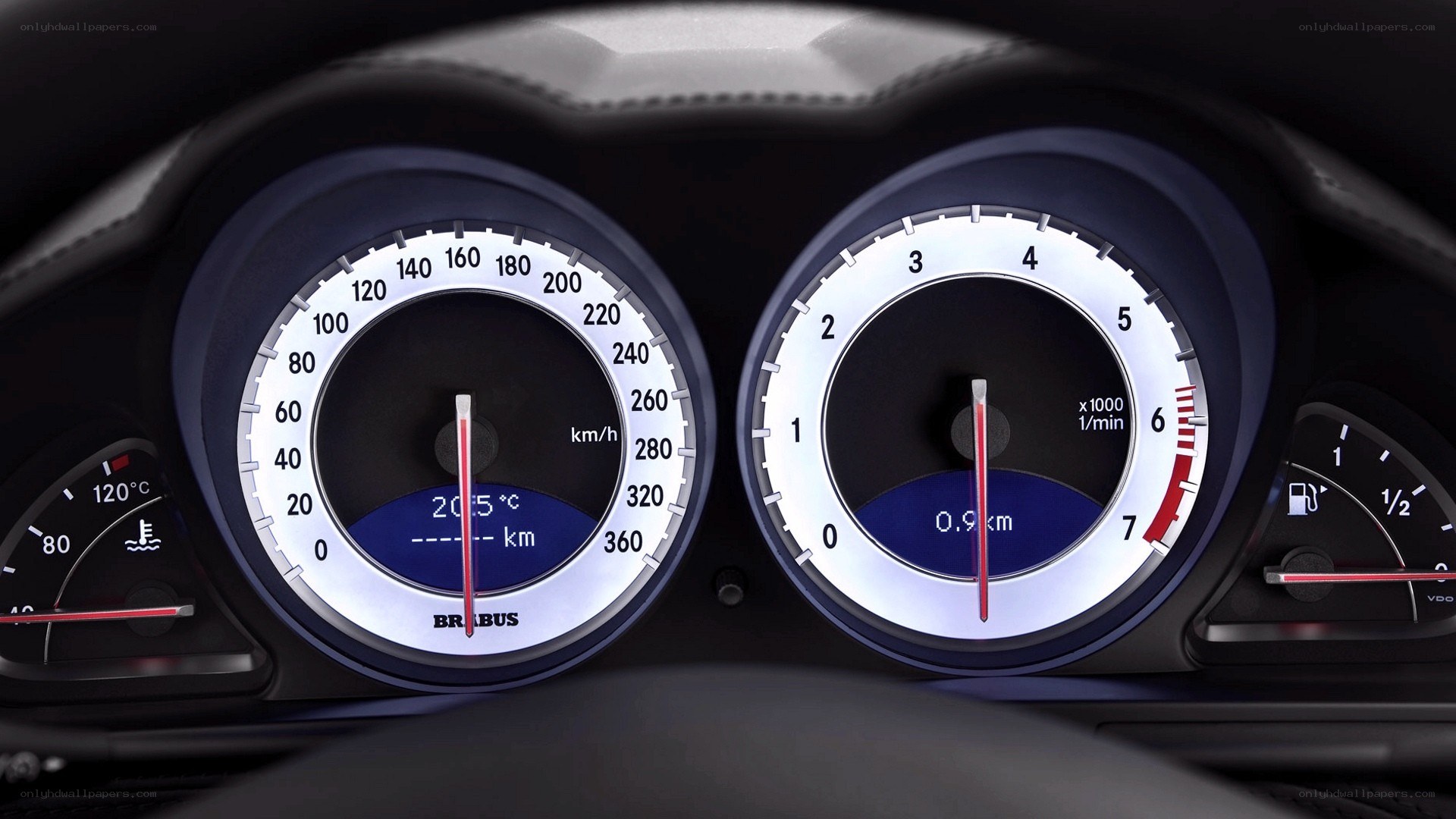 car dashboard instrument cluster