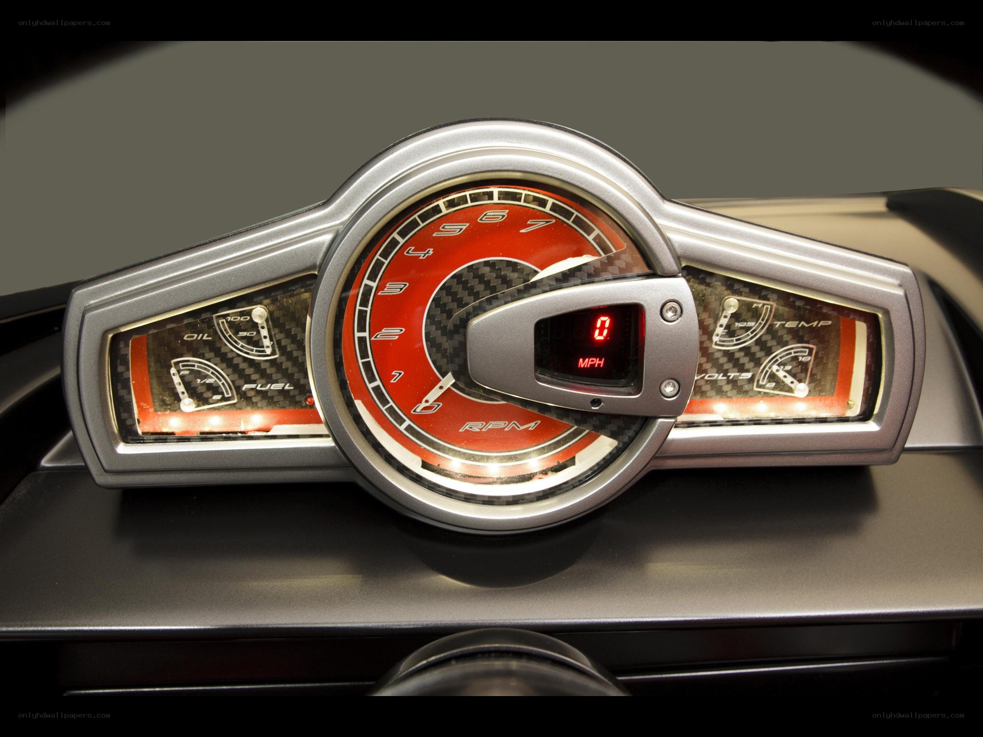 car dashboard instrument cluster