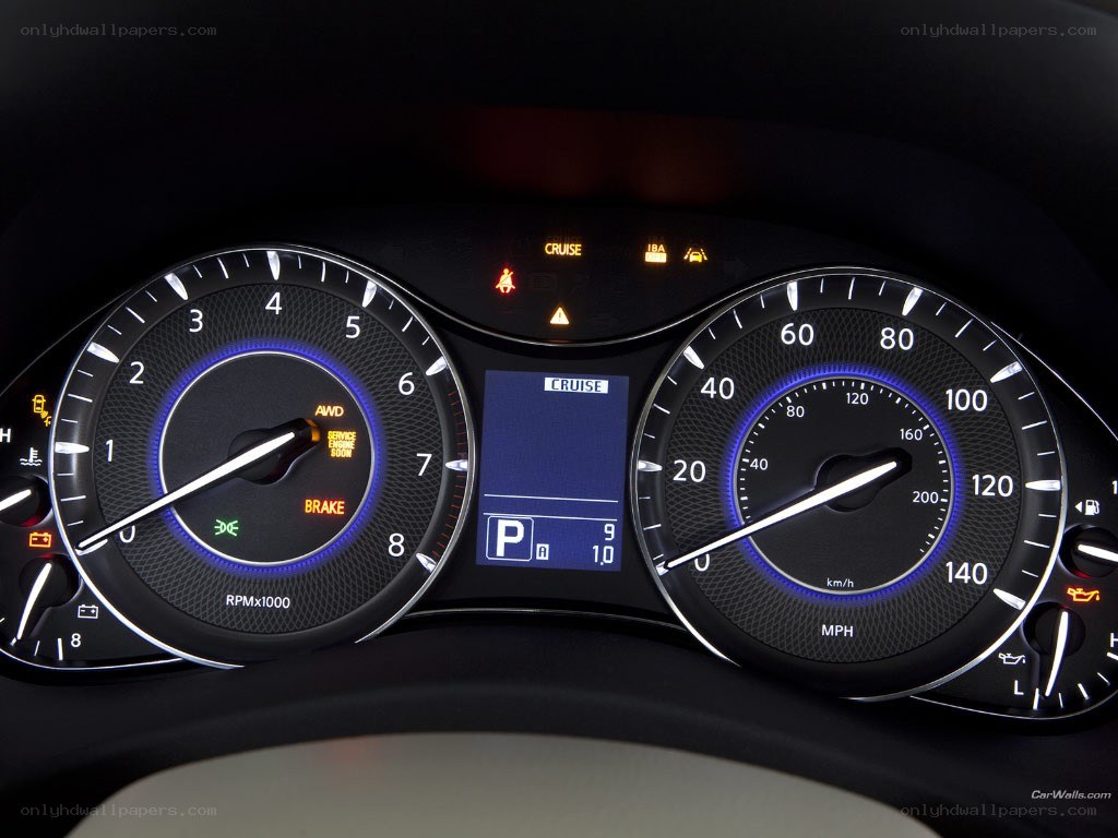 car dashboard instrument cluster