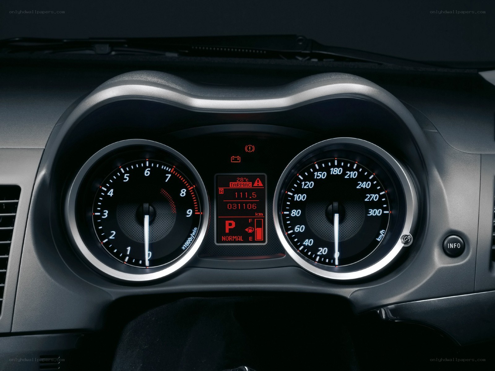 car dashboard instrument cluster
