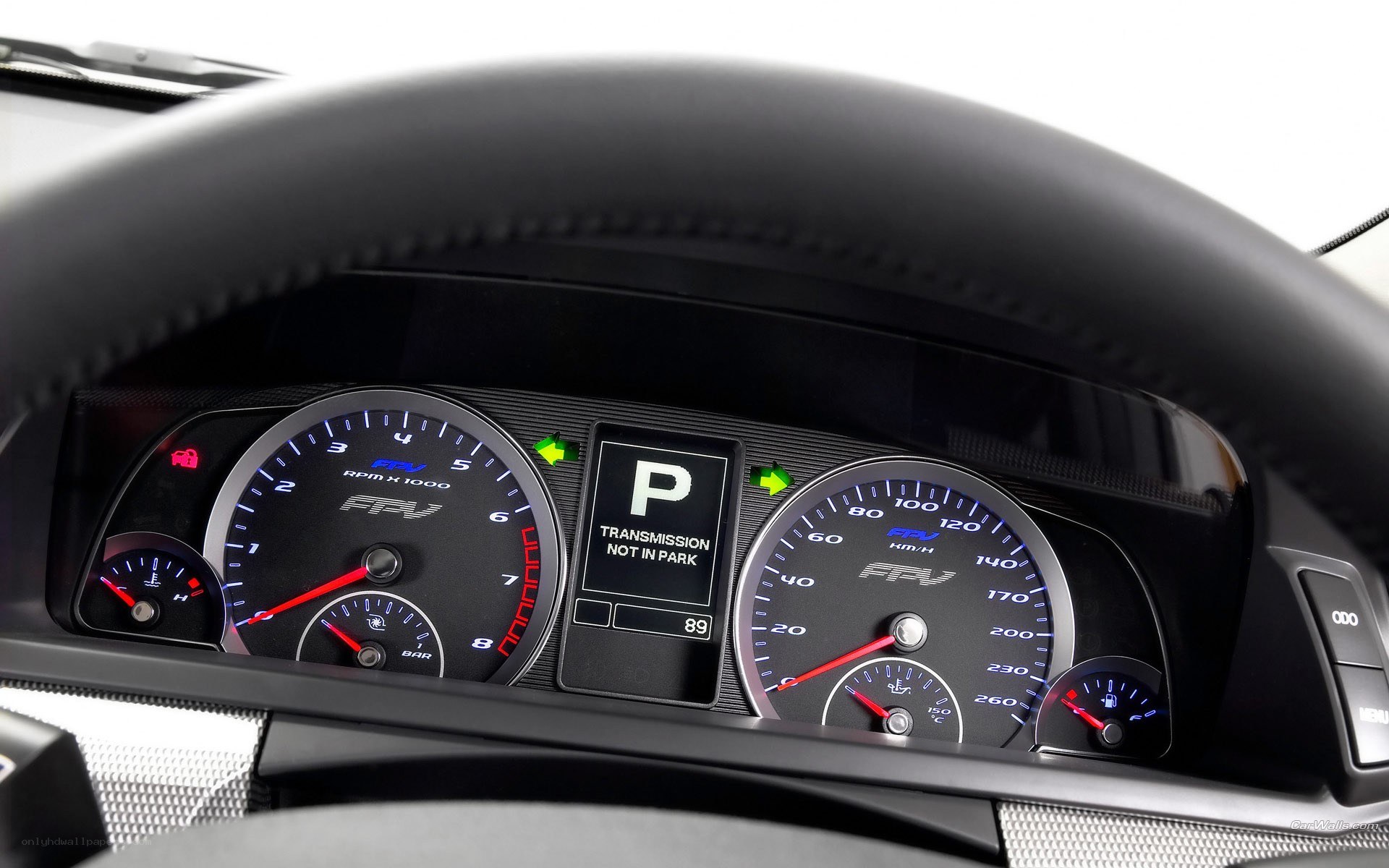 car dashboard instrument cluster