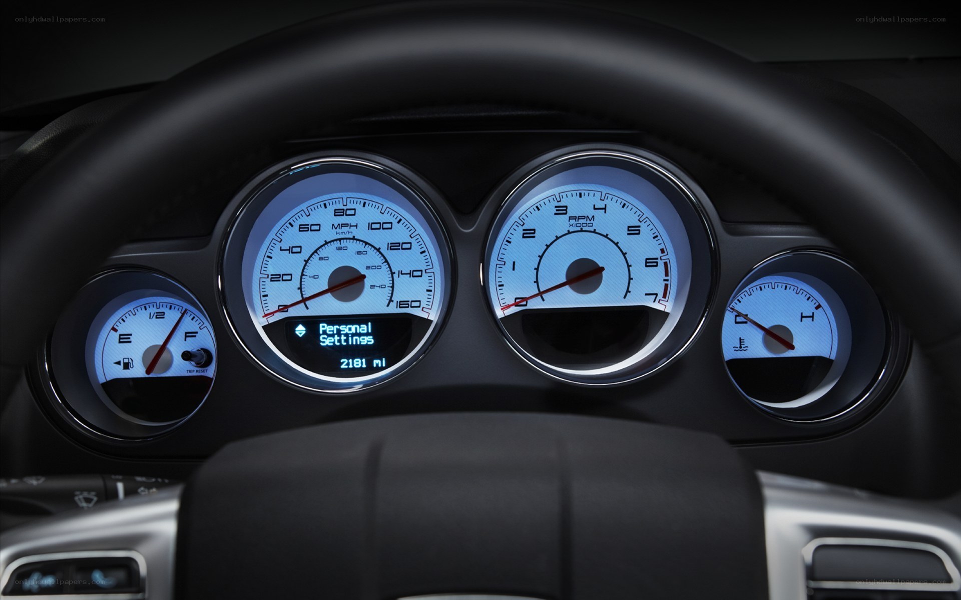 car dashboard instrument cluster