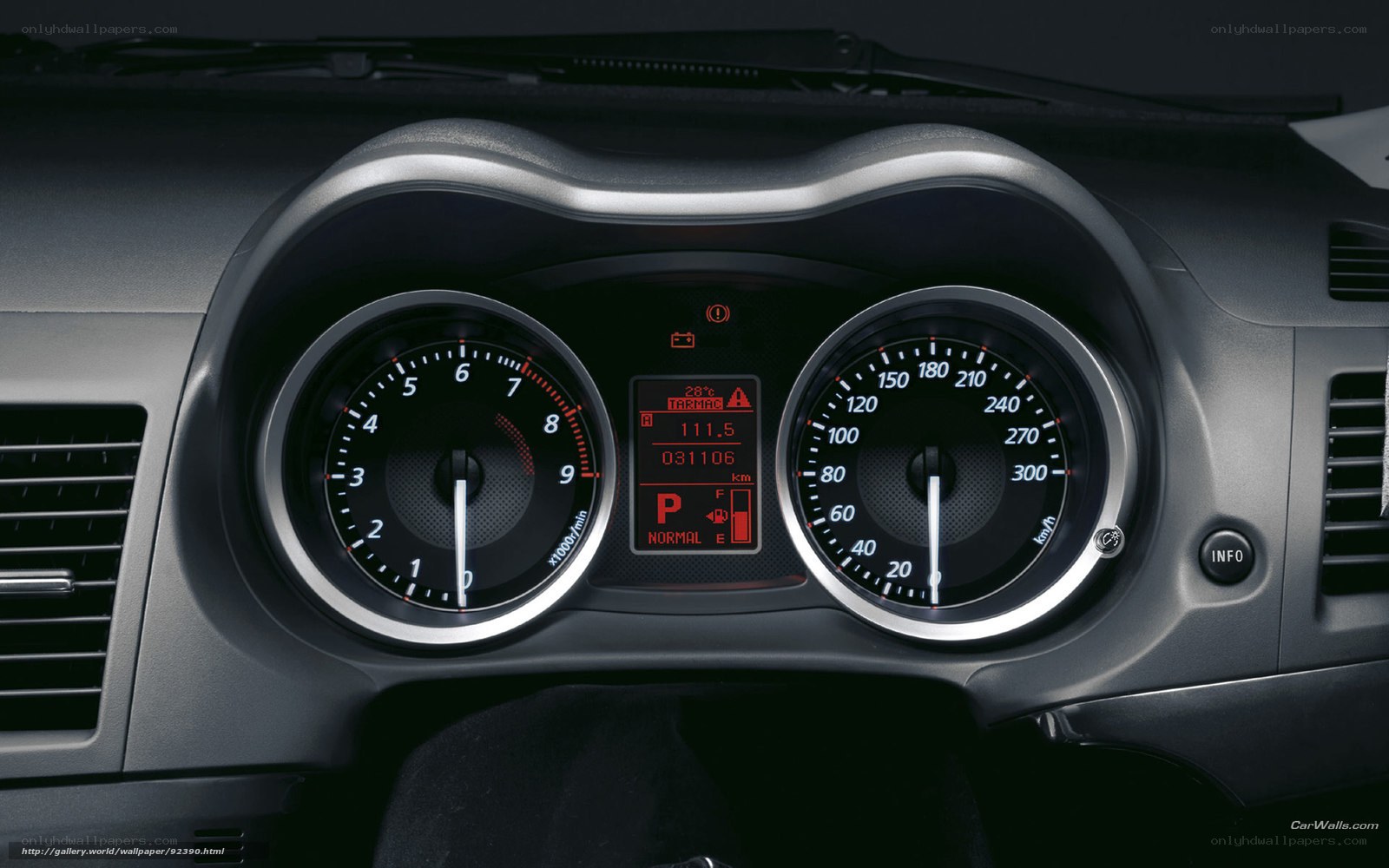 car dashboard instrument cluster