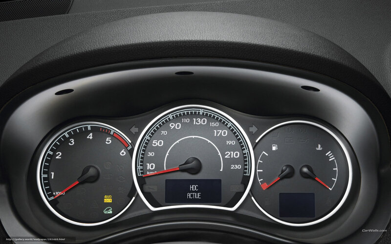 Car Dashboard Instrument Cluster — Black