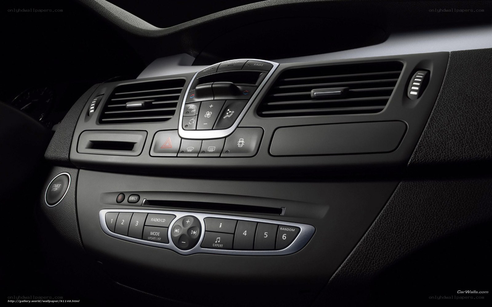 car dashboard interior