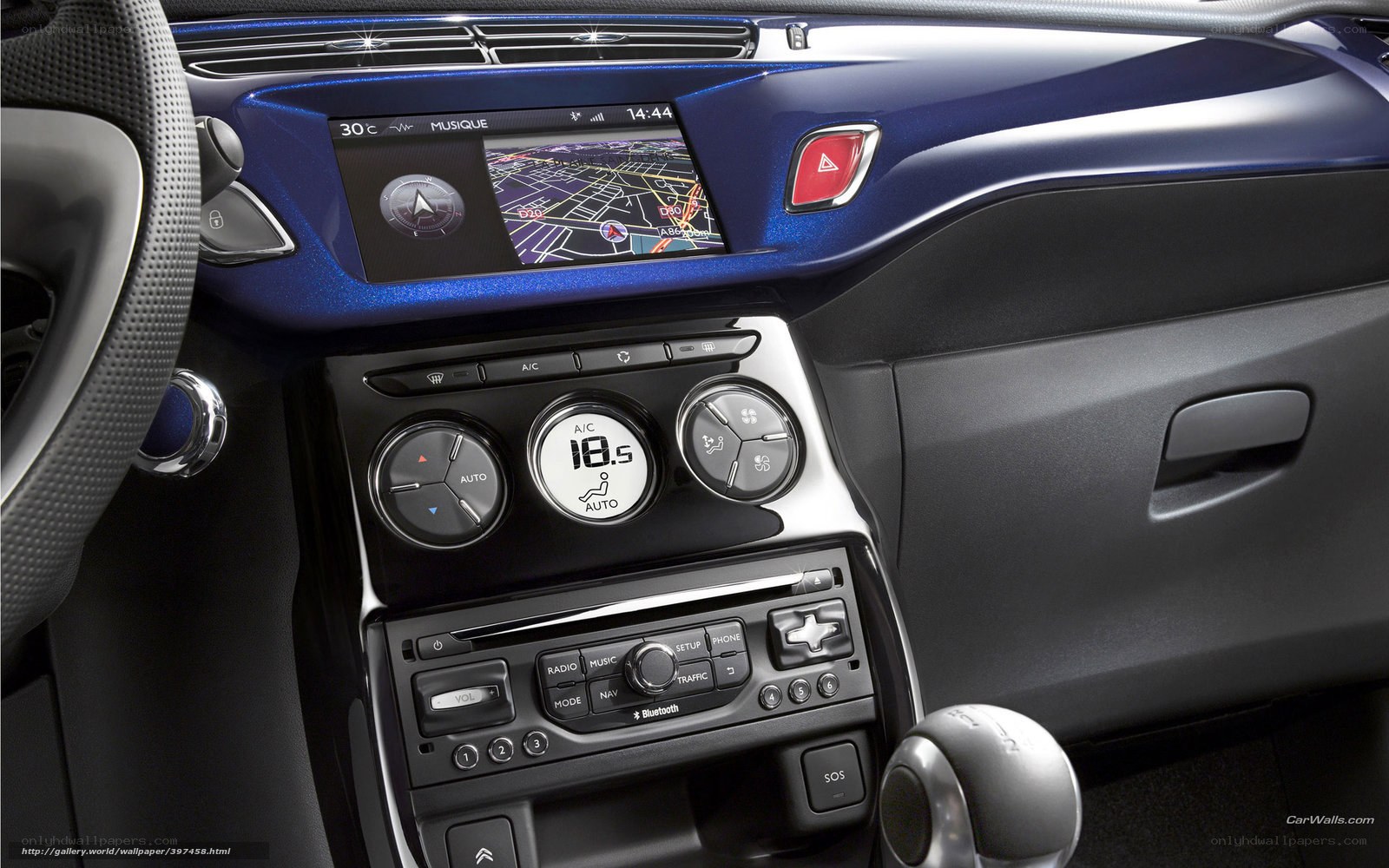 car dashboard interior