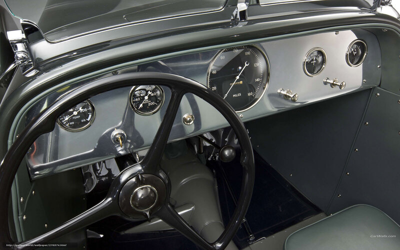 Car Dashboard Interior — Black, Classic