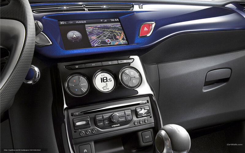 Car Dashboard Interior — Blue