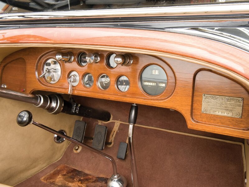 Car Dashboard Interior — Brown, Classic