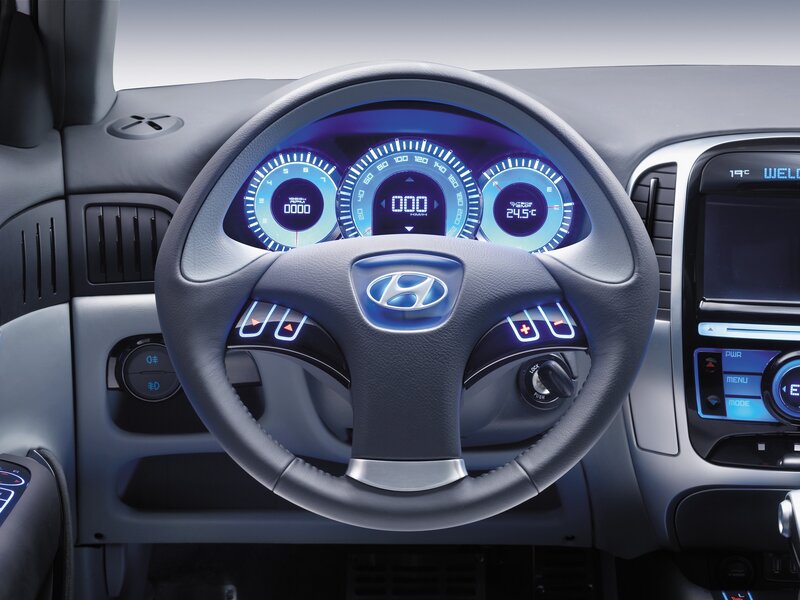 Car Dashboard Interior — Gray