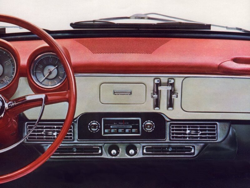 Car Dashboard Interior — Red
