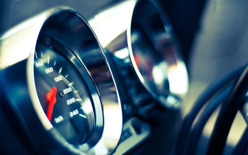 car dashboard speedometer