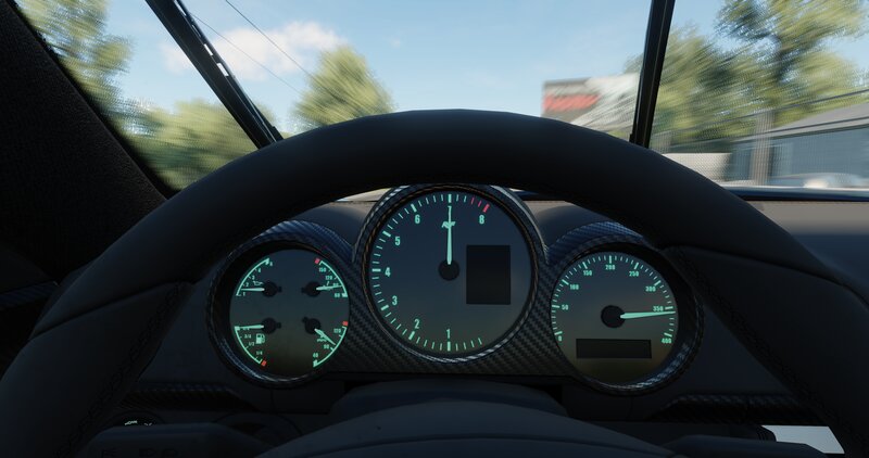 Car Dashboard View — Black