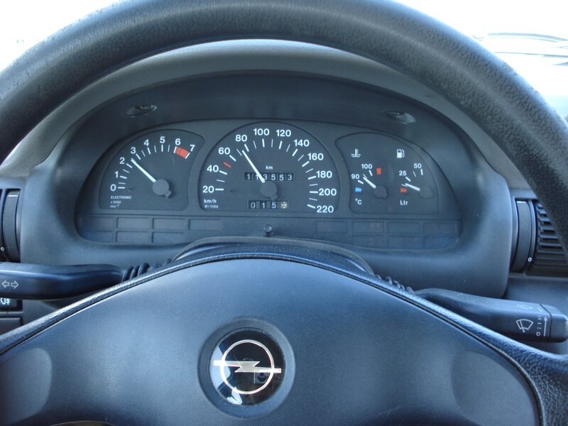car dashboard view