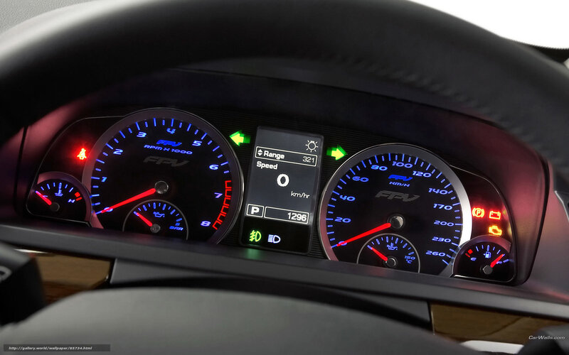 car dashboard with digital display