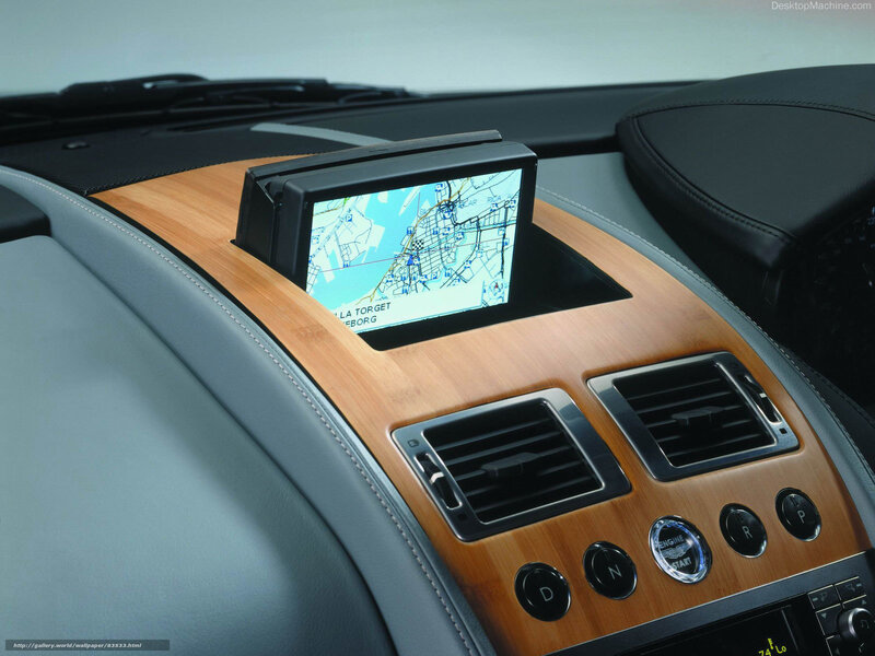 car dashboard with gps
