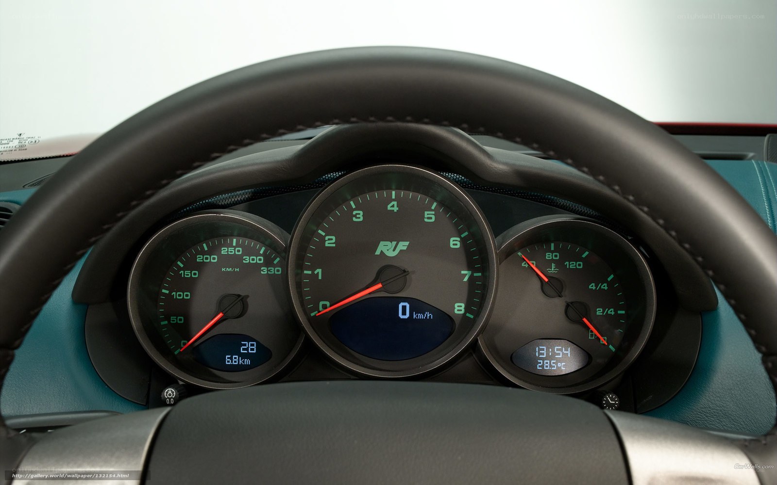 car dashboard with speedometer