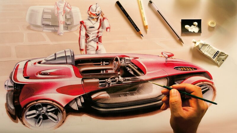 Car design concept art