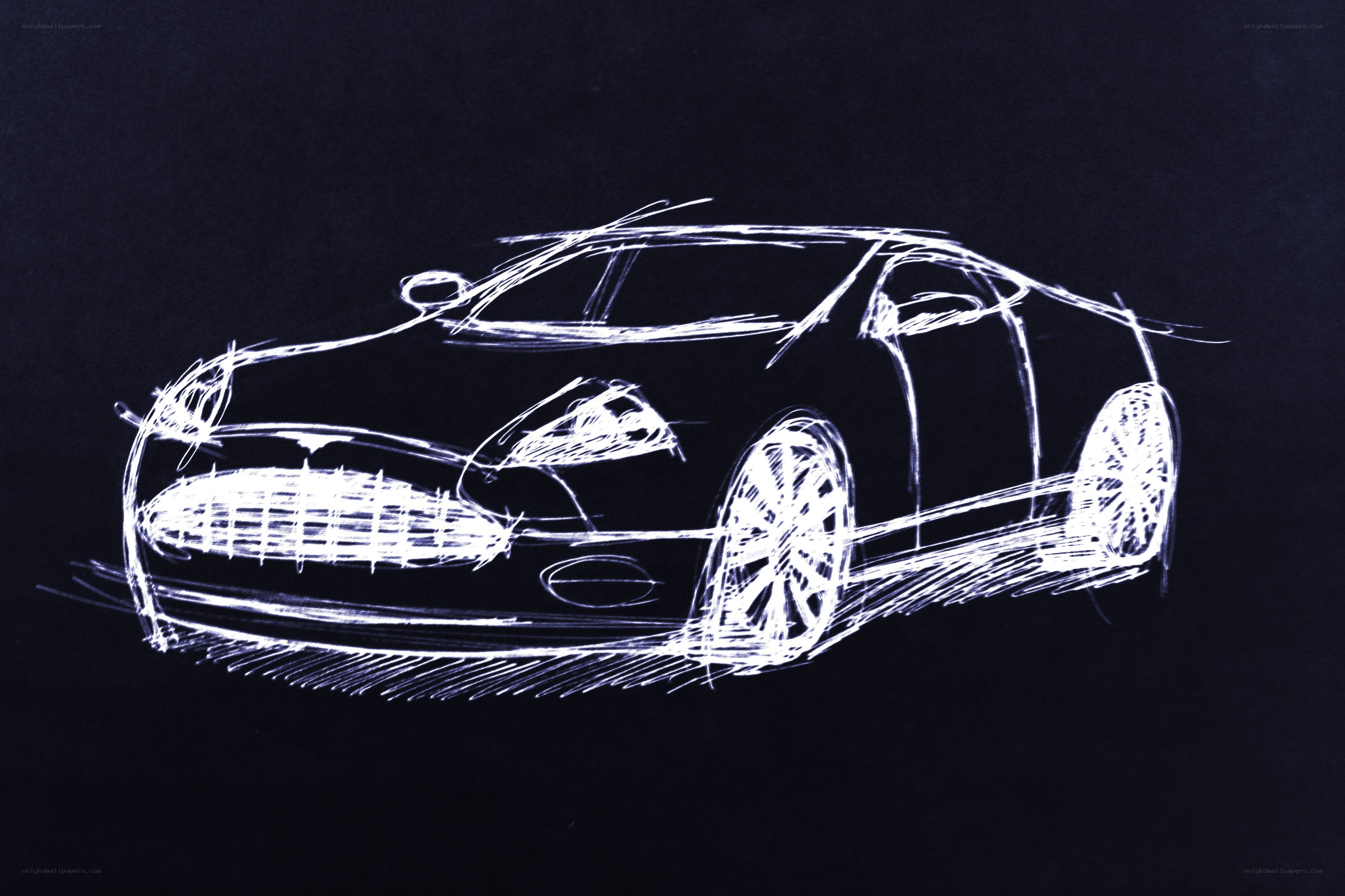 Car design sketch